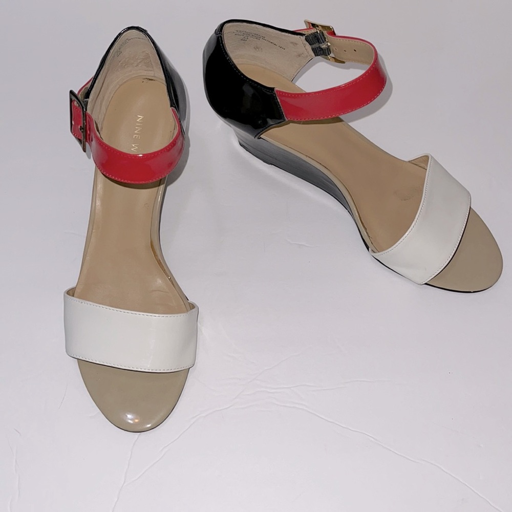 Nine West Open Toe Wedge Shoes
